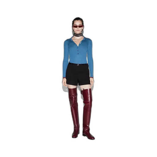 Cashmere And Silk Polo Top