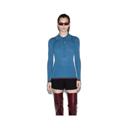 Cashmere And Silk Polo Top