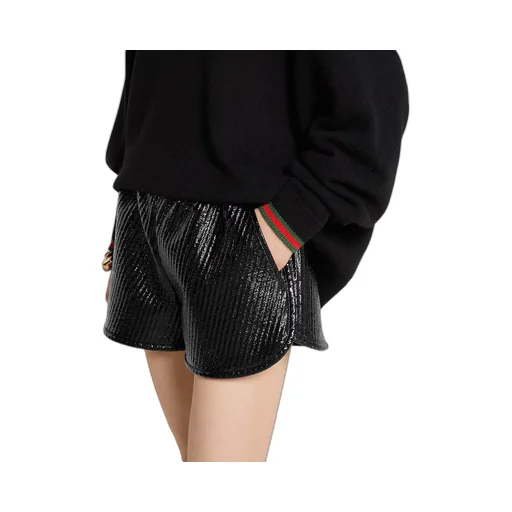 Cashmere Wool Sweater With Web Trim