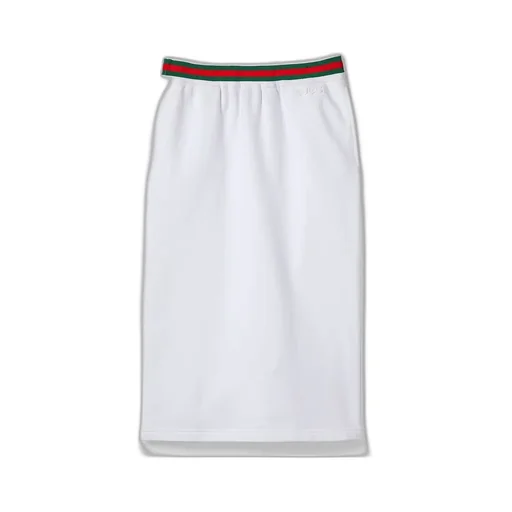 Cotton Jersey Skirt With Web