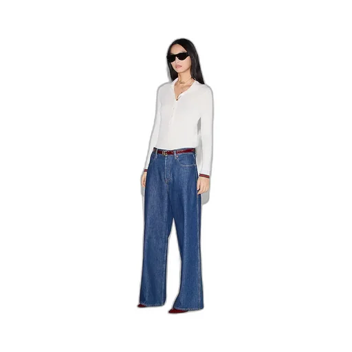 Cashmere And Silk Polo Top With Web