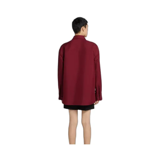 Cotton-Blend Gabardine Oversize Shirt