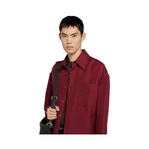Cotton-Blend Gabardine Oversize Shirt