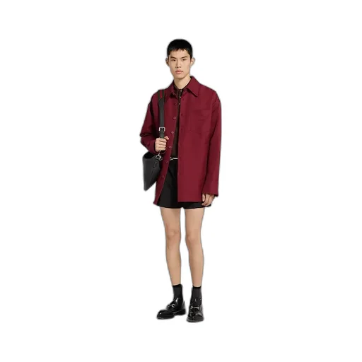 Cotton-Blend Gabardine Oversize Shirt