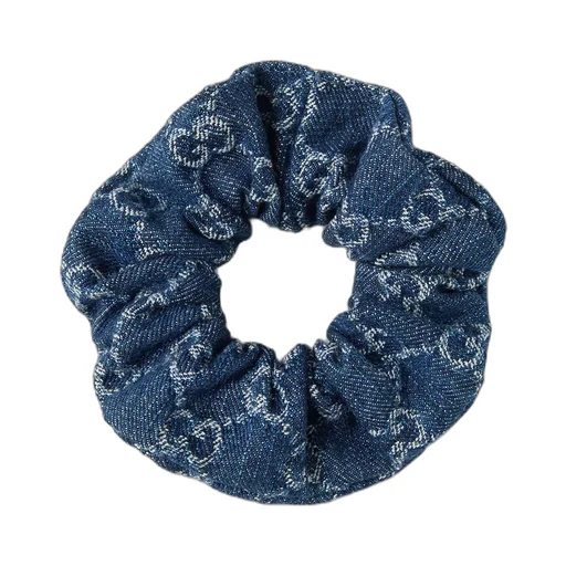 Gg Denim Scrunchie