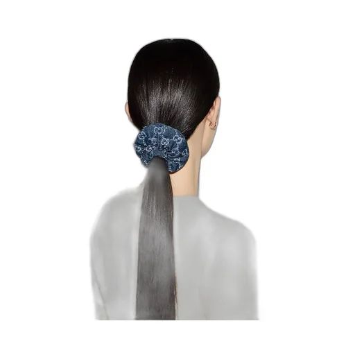 Gg Denim Scrunchie
