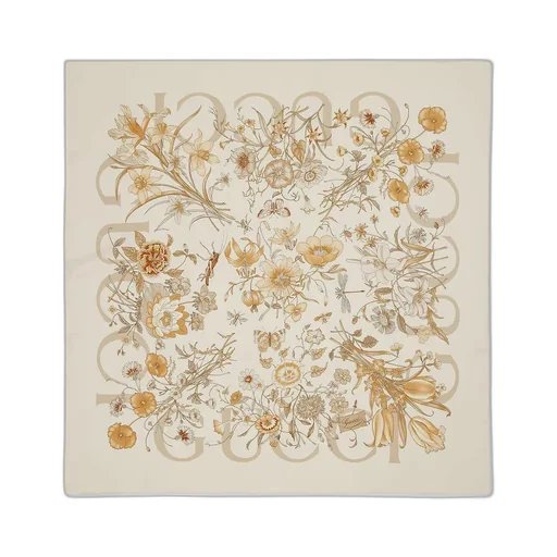 Printed Silk Carré