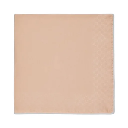 Gg Wool Silk Jacquard Shawl