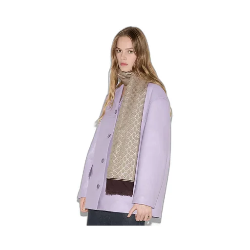 Laminated Gg Wool Shawl