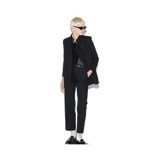Fine Drill Jacket With Martingale