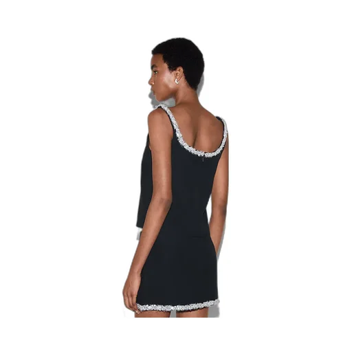 Embroidered Wool Silk CrÊPe Top