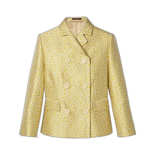 Silk Blend Floral Jacquard Jacket