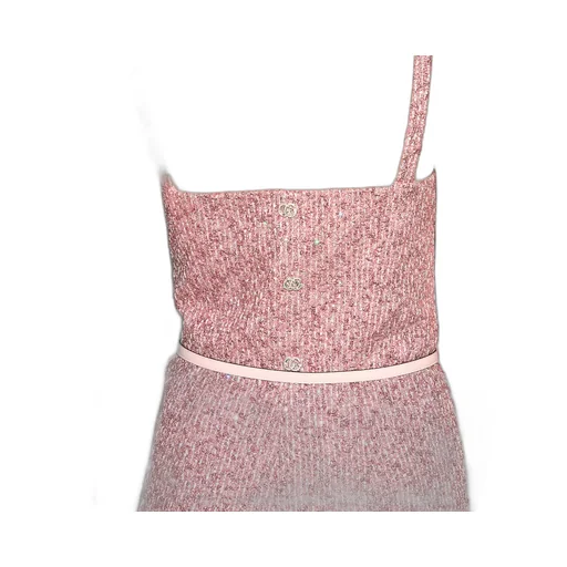 Sequined Lamé Tweed Jumpsuit