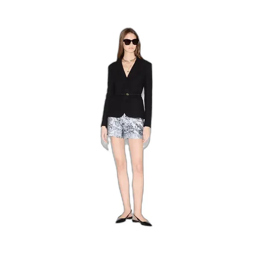 Wool Bouclé Jacket With Embroidery