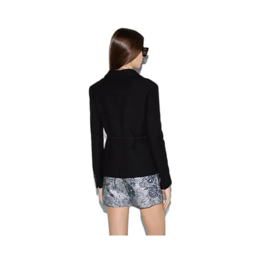 Wool Bouclé Jacket With Embroidery