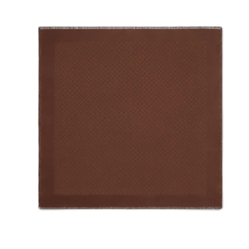 Gg Jacquard Wool Silk Lamé Shawl