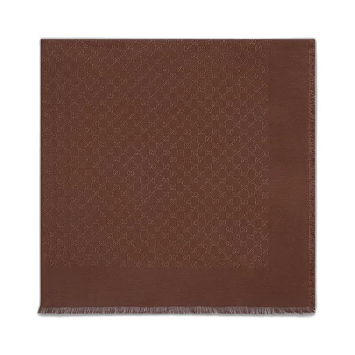 Gg Jacquard Wool Silk Lamé Shawl