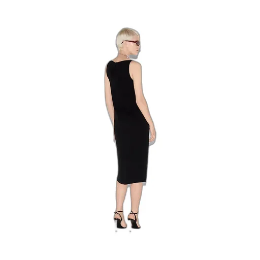 Heavy Viscose Sable Horsebit Dress