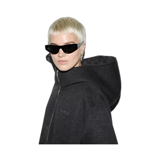 Embroidered Wool And Silk Hooded Jacket
