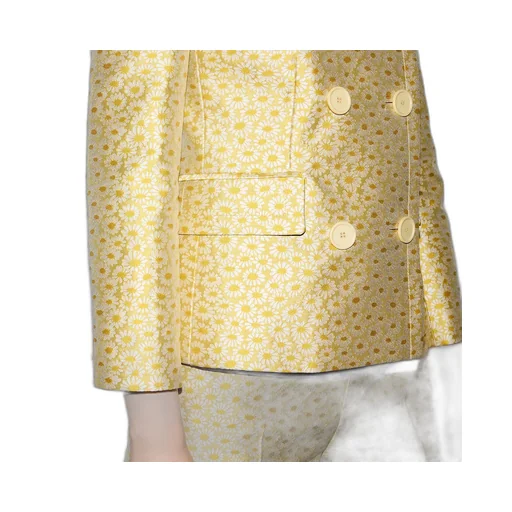 Silk Blend Floral Jacquard Jacket