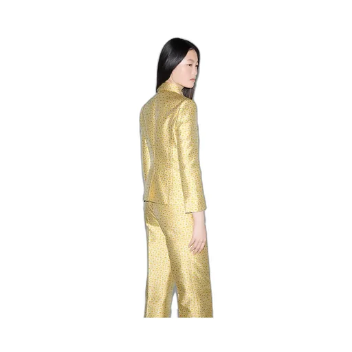 Silk Blend Floral Jacquard Jacket