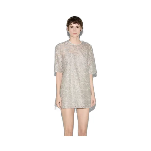 Floral Lace Lamé Top