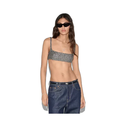 Embroidered Gg Wool Tweed Top
