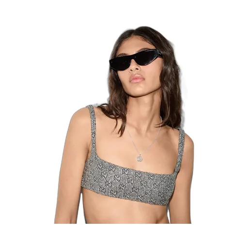 Embroidered Gg Wool Tweed Top