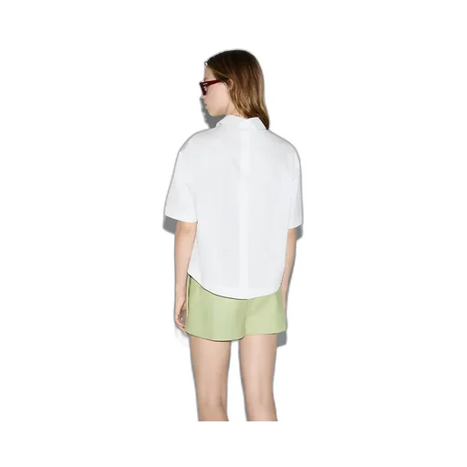 Embossed Cotton Poplin Shirt