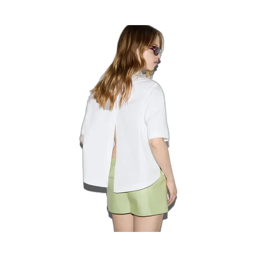Embossed Cotton Poplin Shirt