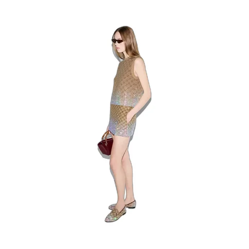Embroidered Gg Canvas Mini Skirt