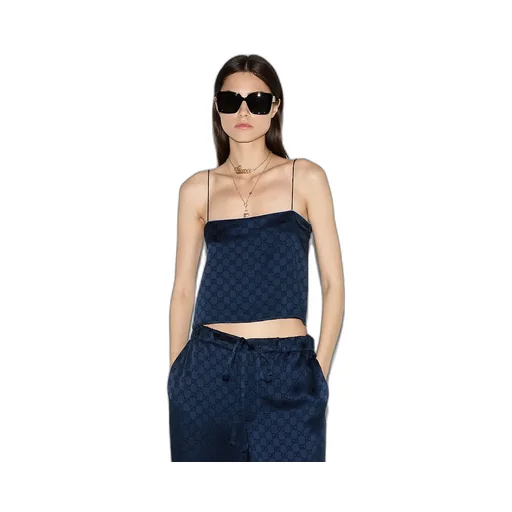 Gg Satin Top