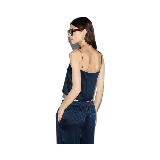 Gg Satin Top