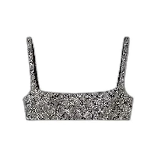 Embroidered Gg Wool Tweed Top