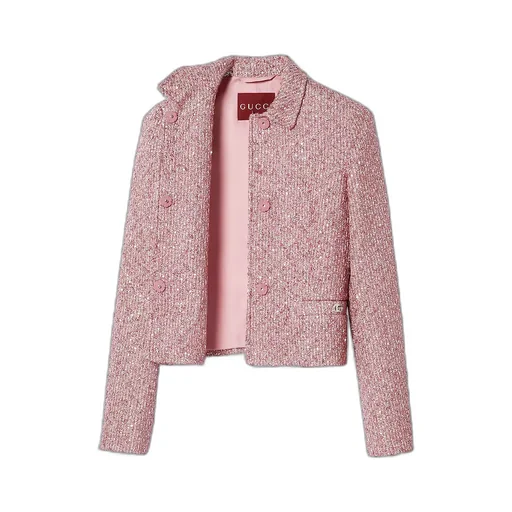 Sequined Lamé Tweed Jacket