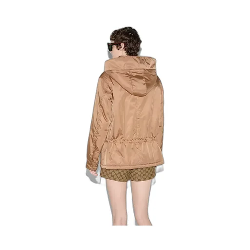 Gabardine Fine Nylon Bomber Jacket