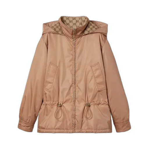 Gabardine Fine Nylon Bomber Jacket