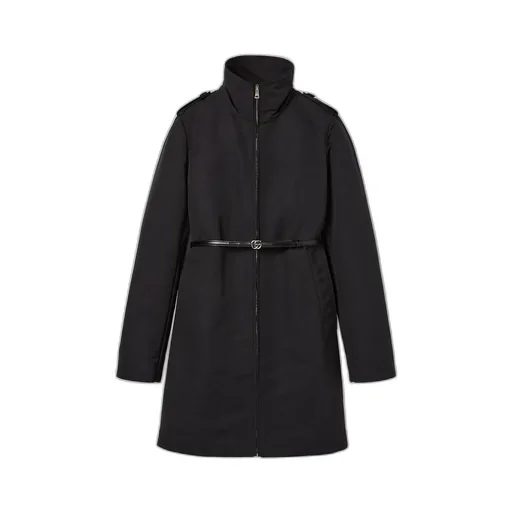 Nylon Faille Coat