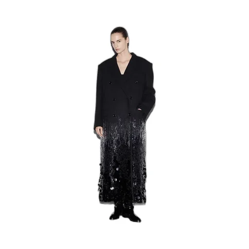 Batavia Wool Coat With Embroidery