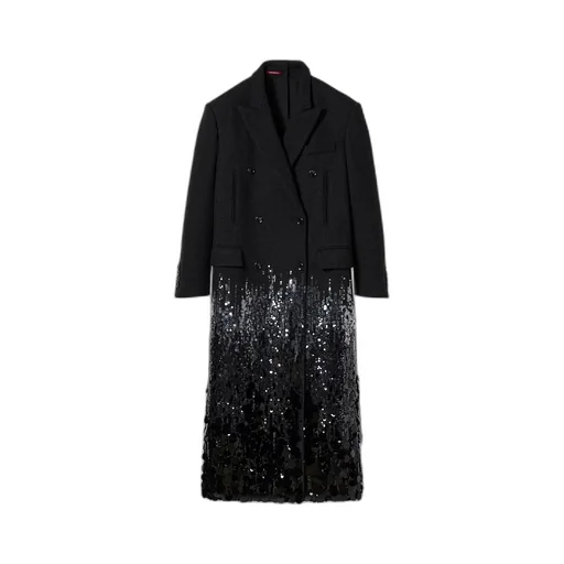 Batavia Wool Coat With Embroidery