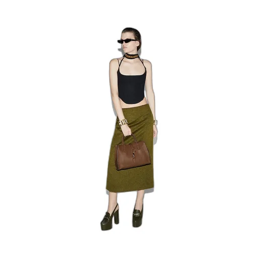Medium Tote Bag With Hook Closure