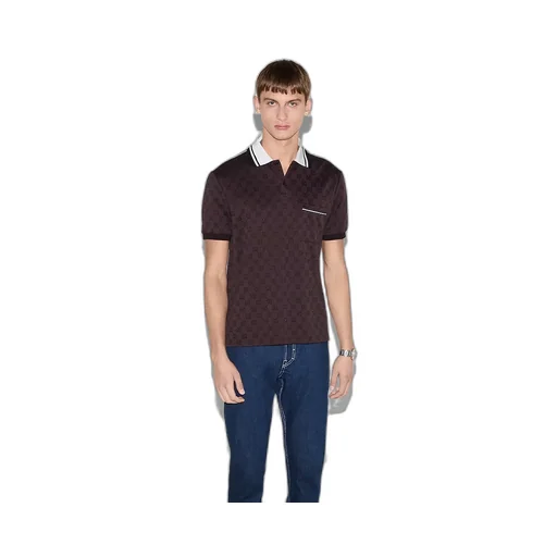 Gg Nylon And Cotton Polo Shirt
