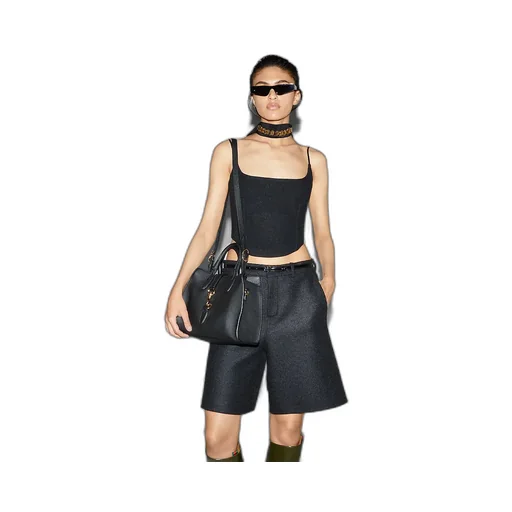 Medium Tote Bag With Hook Closure