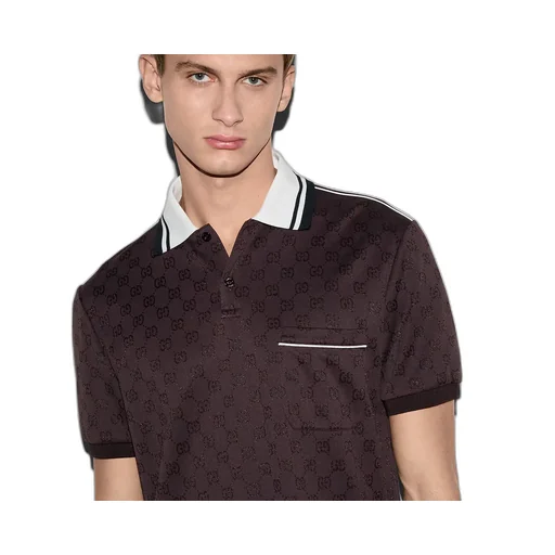 Gg Nylon And Cotton Polo Shirt