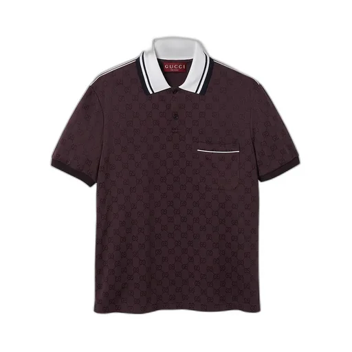 Gg Nylon And Cotton Polo Shirt
