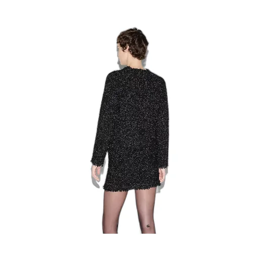 Lamé Woven Cardigan
