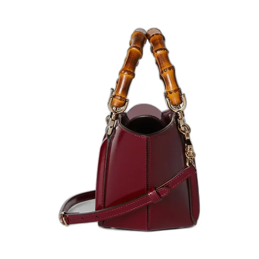 Mini Bamboo Top Handle Tote Bag