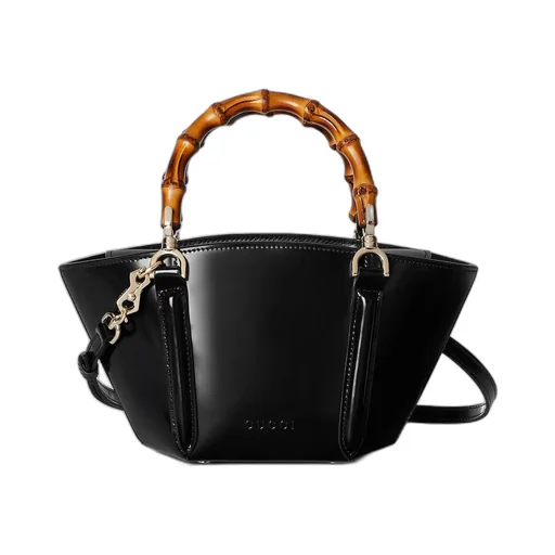 Mini Bamboo Top Handle Tote Bag