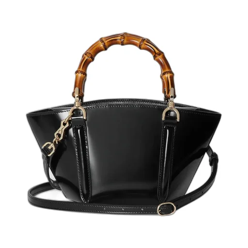 Mini Bamboo Top Handle Tote Bag