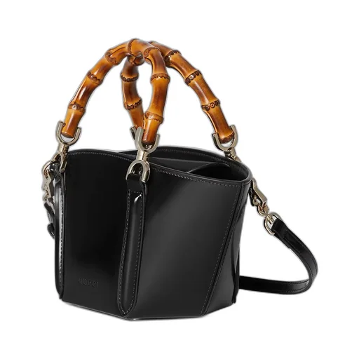 Mini Bamboo Top Handle Tote Bag